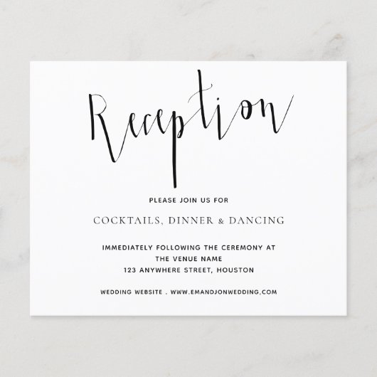 Budget legant Reception Details Weddenschap Enclos (Voorkant)