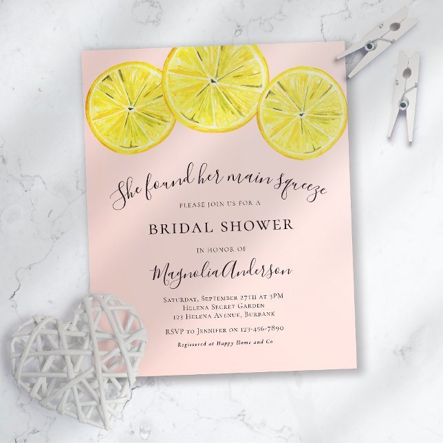 Budget Lemon Citrus Bridal Shower (Creator heeft geüpload)