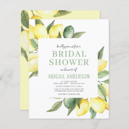 Budget Lemon Floral Bridal Shower