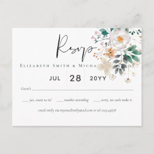 BUDGET Lente wilde bloemen Barn Garden Weddenschap Briefkaart
