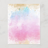 Budget leuk ijsfeestje verjaardagsuitnodiging (Achterkant)