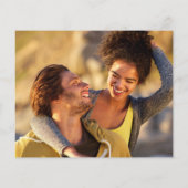 Budget Leuke Foto Bruiloft Save the Date (Achterkant)