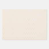 BUDGET Licht BEIGE Monochroom Huwelijk Inpakpapier Vel (Voorkant 3)