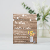 Budget Lichtslingers | Mason Jar Bruiloft (Staand voorkant)