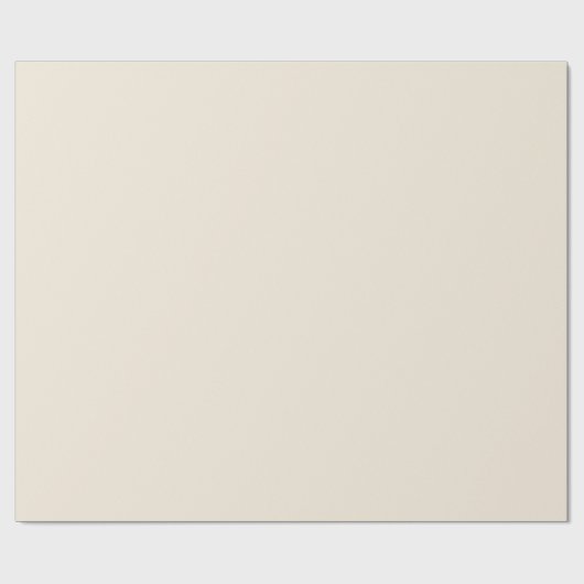 BUDGET Light BEIGE Monochrome bruiloft Cadeaupapier (Vlak)