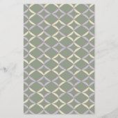 Budget Lila Sage Elegant Geometric Wedding Invite (Achterkant)