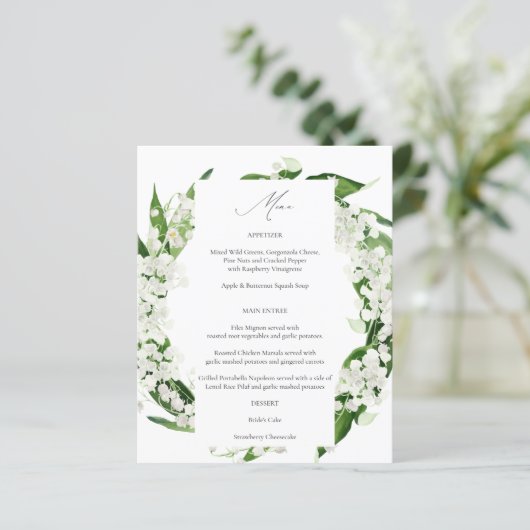 Budget Lily of the Valley Floral Menu (Debout devant)