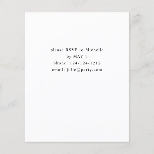 Budget Lily van de Valley Floral Graduation Party Flyer (Achterkant)