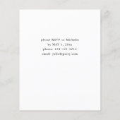 Budget Lily van het Baby shower Valley Floral (Achterkant)