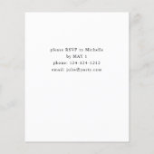 Budget Lily van het Baby shower Valley Floral Flyer (Achterkant)