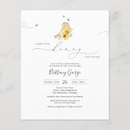 Budget Little Honey Bee Baby shower Invitation