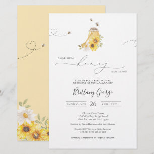 Budget Little Honey Bee Baby shower Invitation