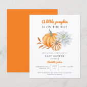Budget Little Pumpkin Baby shower Elegant Simple (Voorkant / Achterkant)