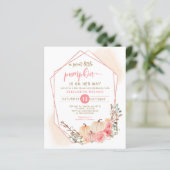 Budget Little Pumpkin Baby shower Invitation (Staand voorkant)