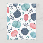 Budget Little Pumpkin Baby shower Invitation (Achterkant)