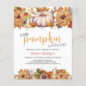 Budget Little Pumpkin Herfst Baby shower Invitatio Flyer (Voorkant)