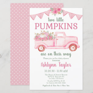 Budget Little Pumpkin Twin Girl Baby shower