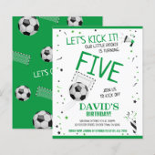 Budget Little Rookie Voetbal Groen Verjaardag Uitn (Voorkant / Achterkant)