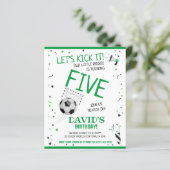 Budget Little Rookie Voetbal Groen Verjaardag Uitn (Staand voorkant)