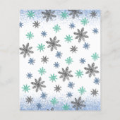 Budget Little Snowflake Baby shower Invitation (Achterkant)