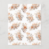 Budget Little Wildflower Boho Baby shower Invite (Achterkant)