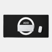 Budget Logo bewerkbare Business Desk Mat Sjabloon (Keyboard & Muis)