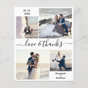 Budget Love and Bedankt Collage Wedding Bedankt F Flyer