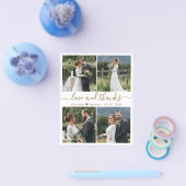 Budget Love and Bedankt Collage Wedding Bedankt F Flyer (Enkel)