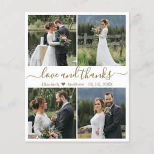Budget Love and Bedankt Collage Wedding Bedankt F Flyer