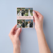 Budget Love and Bedankt Collage Wedding Bedankt Flyer (Hand)