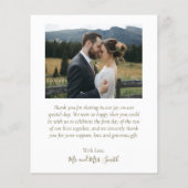 Budget Love and Bedankt Collage Wedding Bedankt Flyer (Achterkant)