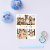 Budget Love and Bedankt Collage Wedding Bedankt Flyer (Enkel)