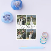 Budget Love and Bedankt Collage Wedding Bedankt Flyer (Enkel)