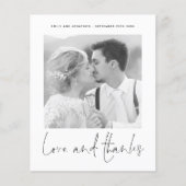 BUDGET Love Bedankt Foto Weddenschap Bedankt (Voorkant)