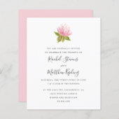 BUDGET - Lovely Pink green flower bruiloft (Voorkant / Achterkant)