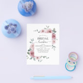 Budget Lunch Dusty Rose Roze Bruiloft Flyer (Enkel)