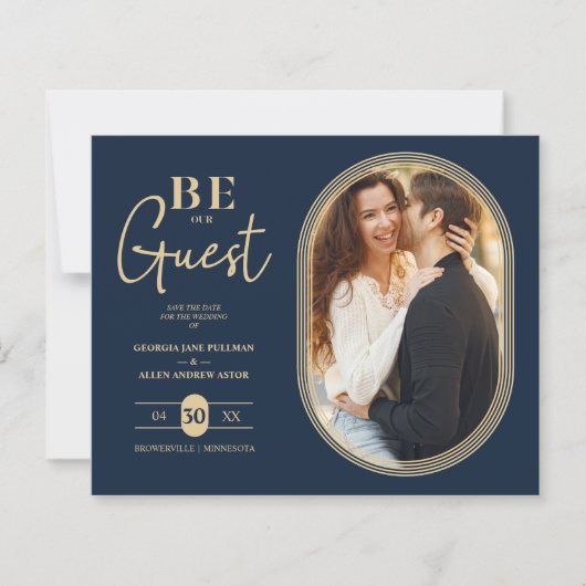 Budget Luxe Golden Oval Lijst Charming Wedding (Voorkant)