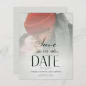 Budget Luxury Moderne Transparency Wedding Foto (Voorkant / Achterkant)