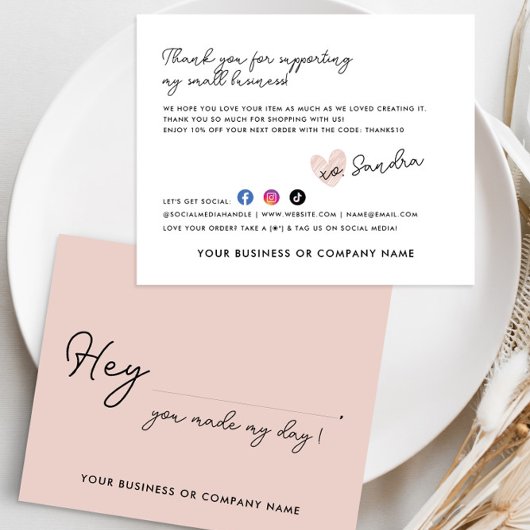 Budget maakte mijn dag kleine zakelijke bestelling