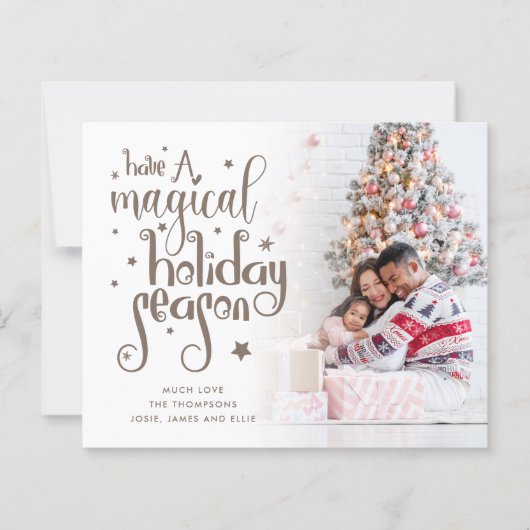 Budget Magical Holiday Seizoen Foto Kerstmis (Voorkant)