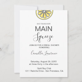 Budget Main Squeeze Tropical Citrus Bridal Shower  Kaart