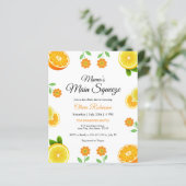 Budget Mama's Main Squeeze Baby shower Uitnodigen (Staand voorkant)