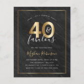 Budget Marble Gold Surprise 40th Birthday Party (Voorkant)