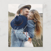 Budget Mariage 2 Photos Merci Cartes (Devant)