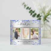 Budget mariage argent carte de remerciements photo (Debout devant)