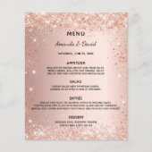 Budget mariage dîner menu rose or parties scintill (Devant)