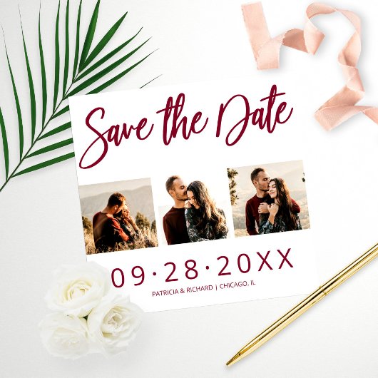 Budget Mariage Enregistrer La Date 3 Collage Photo