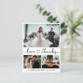 Budget Mariage Merci 3 Photo Collecte Carte postal (Debout devant)