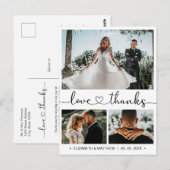 Budget Mariage Merci 3 Photo Collecte Carte postal (Devant / Derrière)