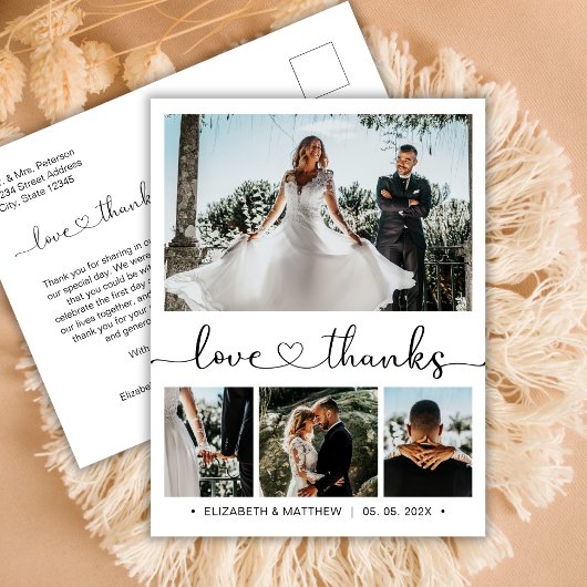 Budget Mariage Merci 4 Photo Collecte Carte postal